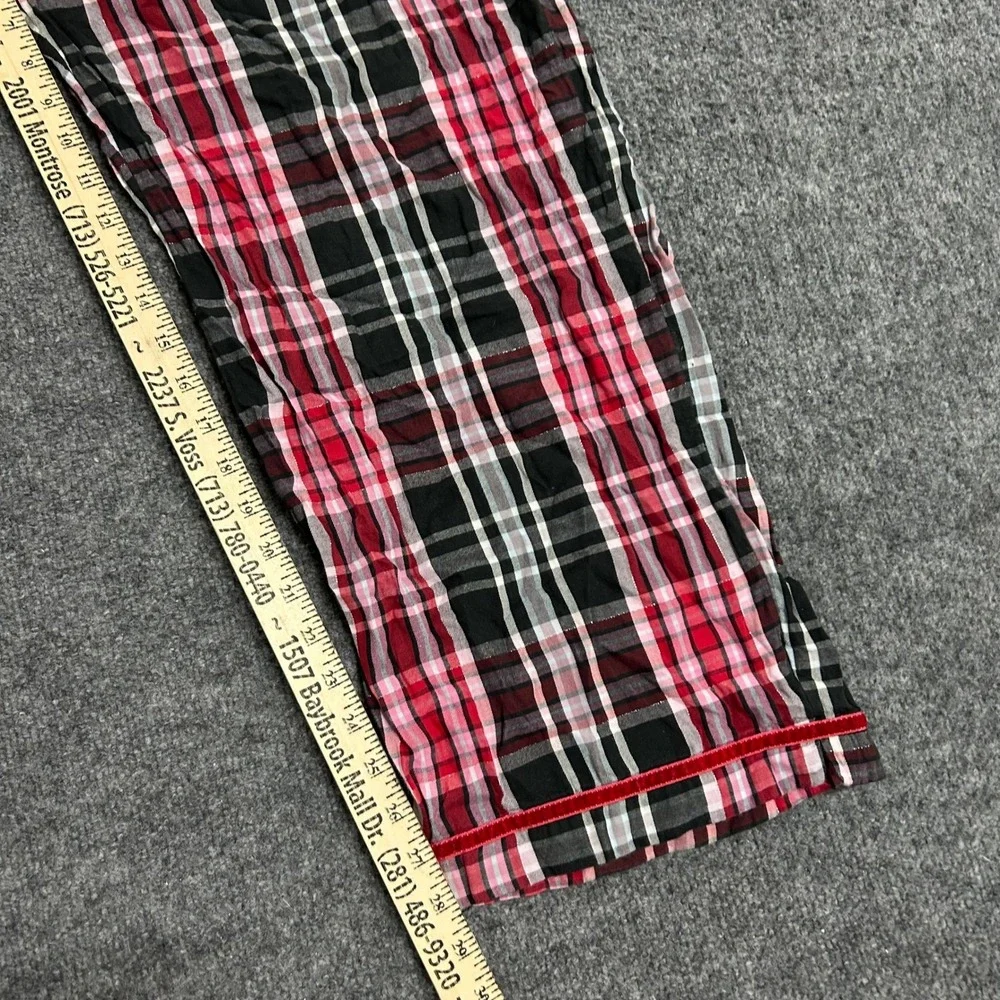 Victoria's Secret Pajama Pants Womens XL Red Plaid Cotton Dream Angels Sleepwear